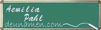 Aemilia Pahl Visitenkarte